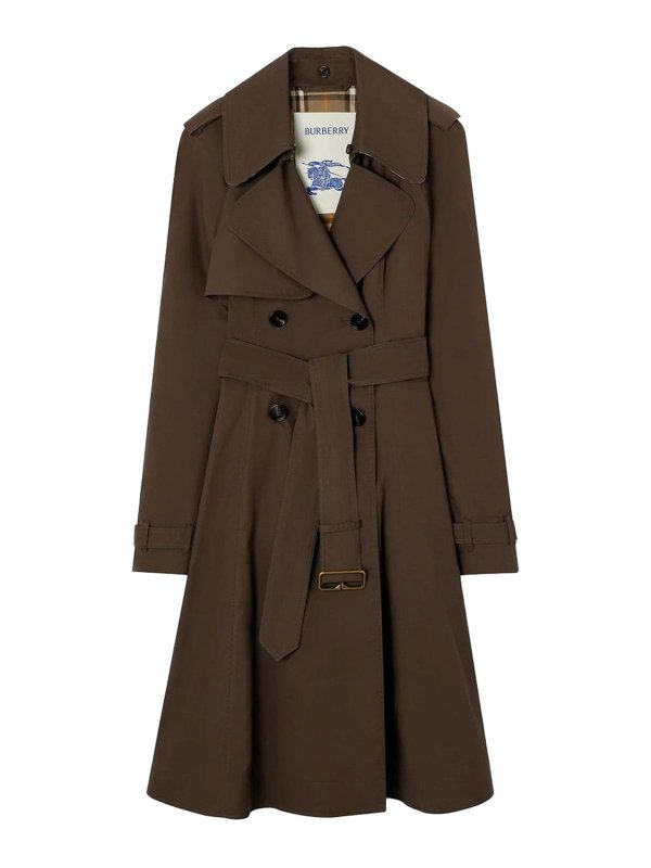 BURBERRY: トレンチコート - トレンチコート - ブラウン