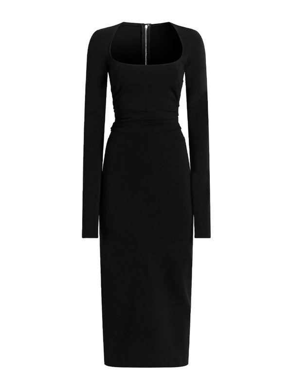 DOLCE & GABBANA: ニーレングスドレス - 膝丈ドレス - 黒