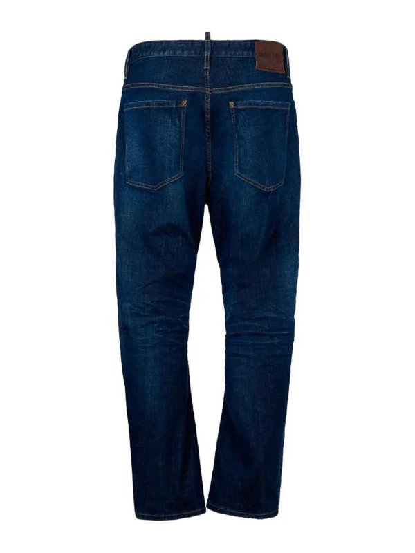 DSQUARED2: ストレートジーンズ online - ストレートジーンズ - ダークブルー