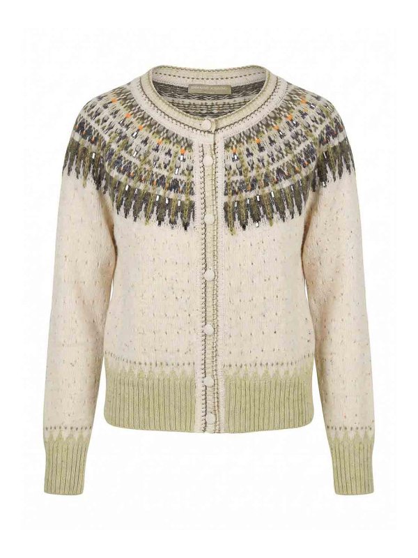 ERMANNO SCERVINO: カーディガン - カーディガン - 白