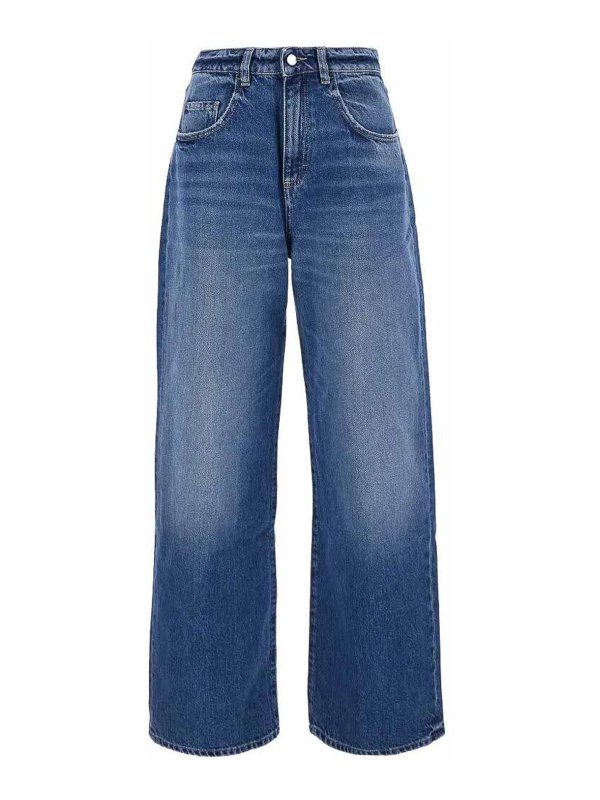ICON DENIM: ストレートジーンズ - ストレートジーンズ - ブルー