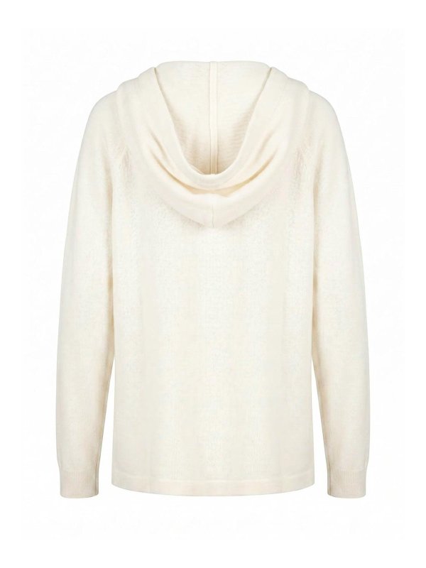 MALO: Strickpullover mit Rundhalsausschnitt online - Rundhalspullover - Weiß