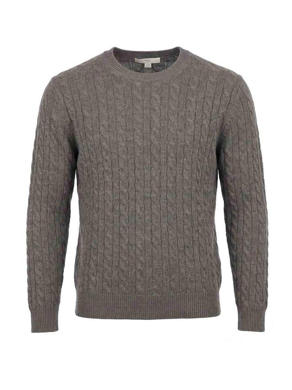 MALO: Pull col rond - Pull Col Rond - Marron