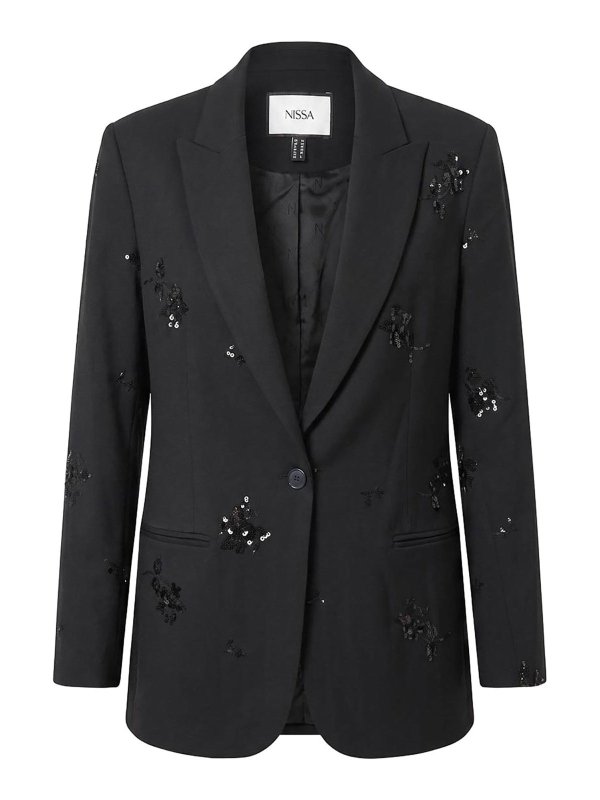 NISSA: Vestes de costume - Blazer - Noir