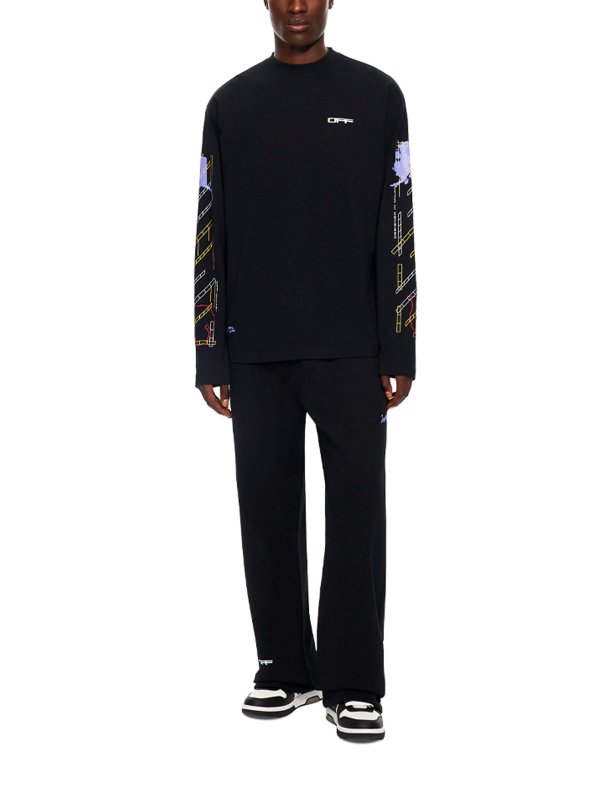 OFF-WHITE: スウェットパンツ online - トラックスーツ ボトムス - 黒