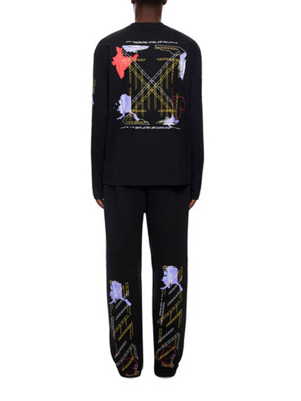 The Best Shops OFF-WHITE: スウェットパンツ - トラックスーツ ボトムス - 黒