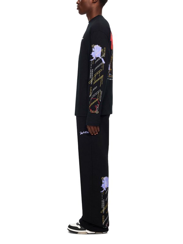トラックスーツ ボトムス - 黒 shop online: OFF-WHITE
