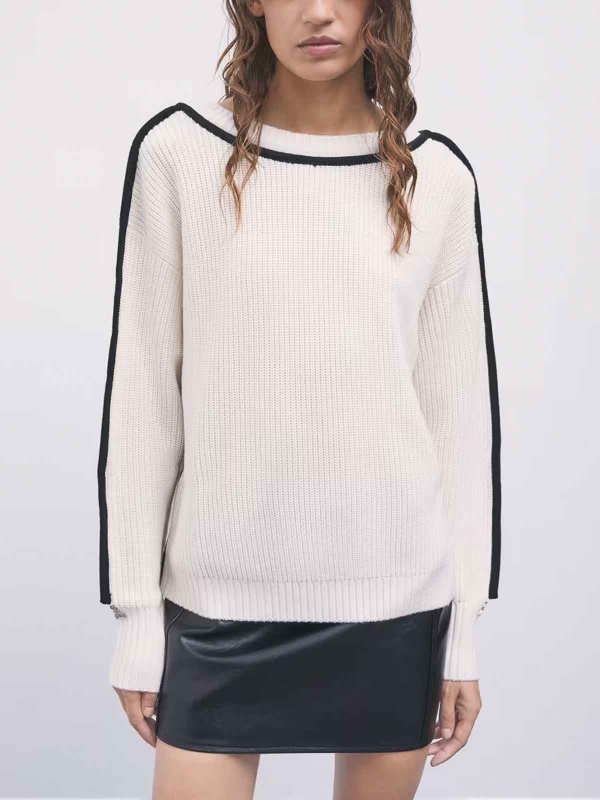 PATRIZIA PEPE: クルーネック online - クルーネック - 白