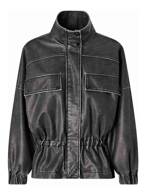 Pinko: Blusen - Bluse - Grau