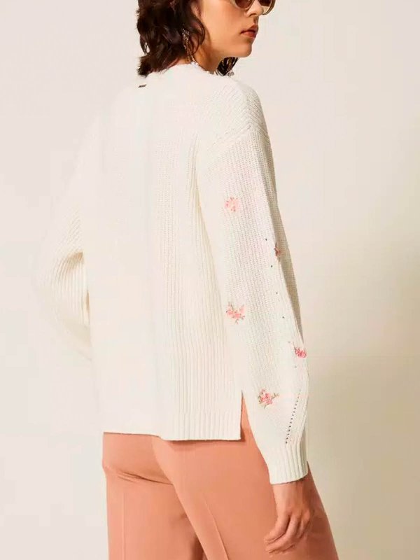 クルーネック - 白 shop online: TWINSET