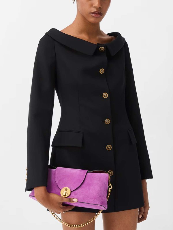 ショートドレス - 黒 shop online: VERSACE