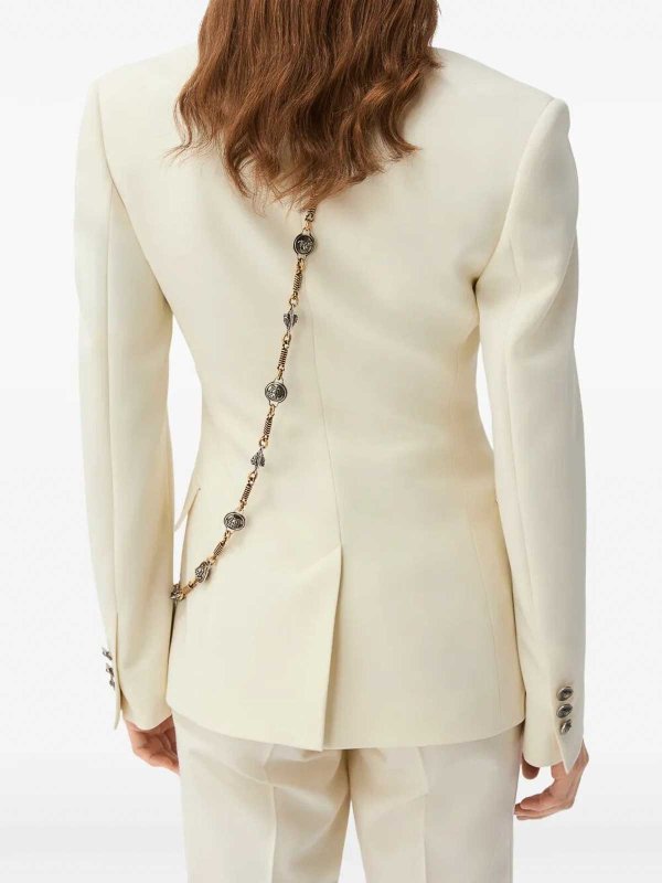 ブレザー - 白 shop online: VERSACE