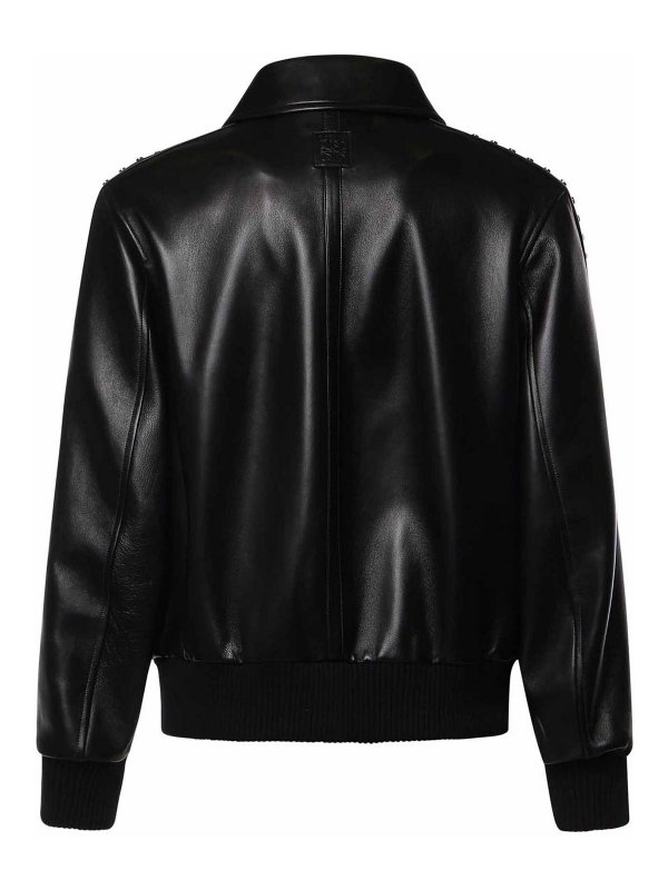 LOEWE: bombers online - Leather Bomber Jacket