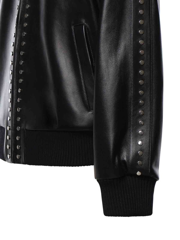 The Best Shops LOEWE: bombers - Leather Bomber Jacket
