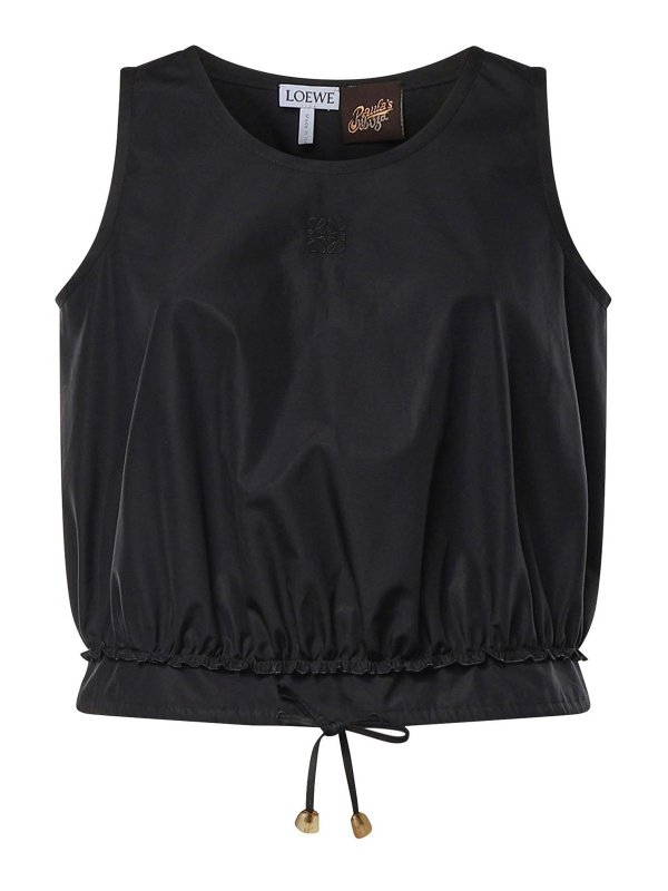 LOEWE: Tops y camisetas sin mangas - Top - Negro