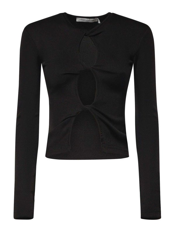 CHRISTOPHER ESBER: Tops y camisetas sin mangas - Top - Negro