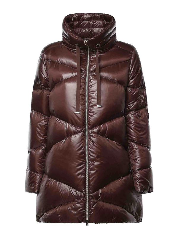 HERNO: padded jackets - Long Nylon Down Jacket