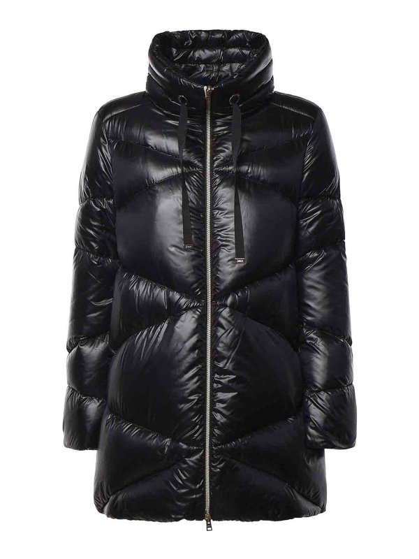 HERNO: padded jackets - Long Nylon Down Jacket