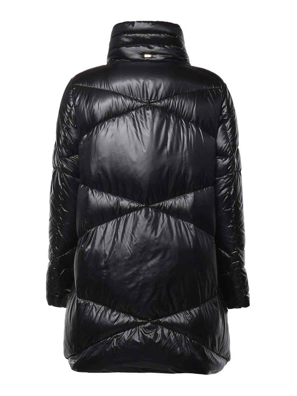 HERNO: padded jackets online - Long Nylon Down Jacket