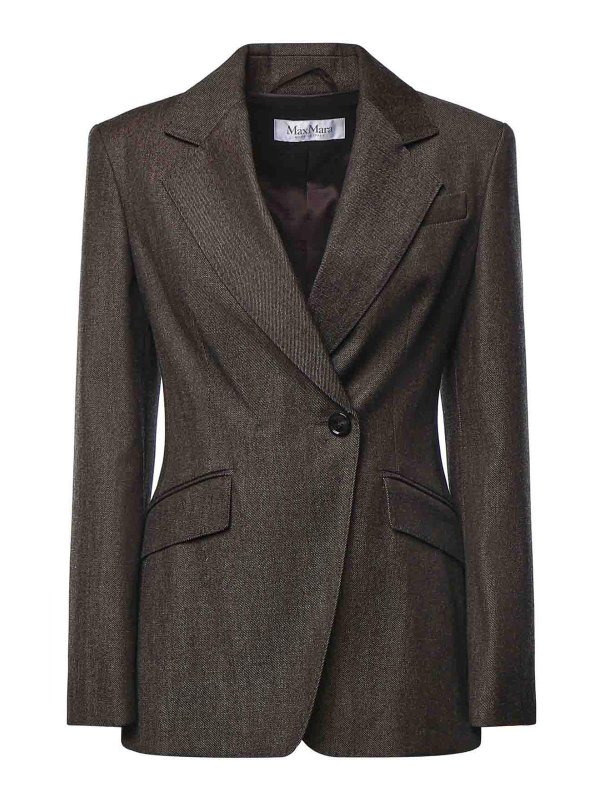Max Mara: ブレザー - ブレザー - 黒