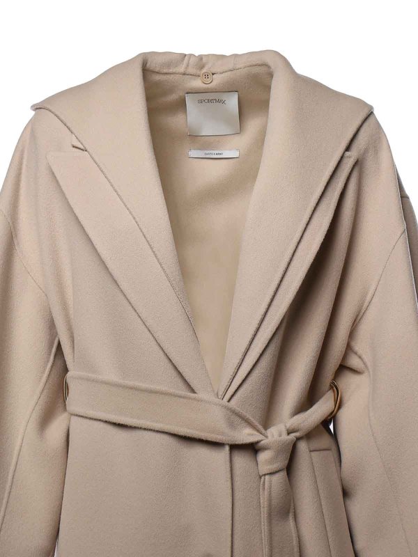The Best Shops SPORTMAX: knee length coats - Wool Wrap Coat