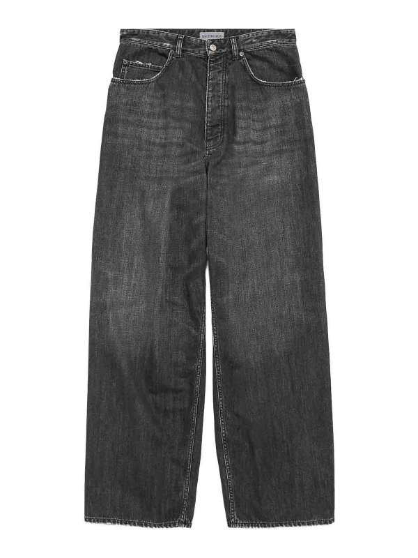 BALENCIAGA: Jeans Rectos - Vaqueros Rectos - Gris
