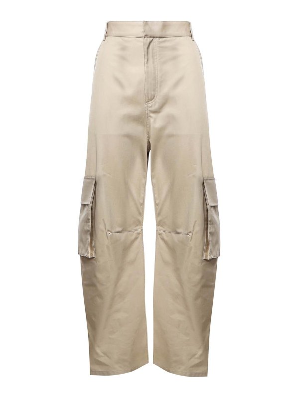 BALENCIAGA: カジュアルトラウザー - カジュアルパンツ - ベージュ