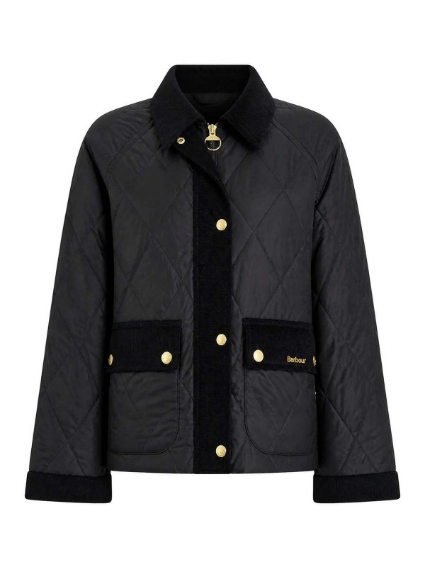 BARBOUR: ダウン・ハイテクジャケット - ダウンジャケット - 黒