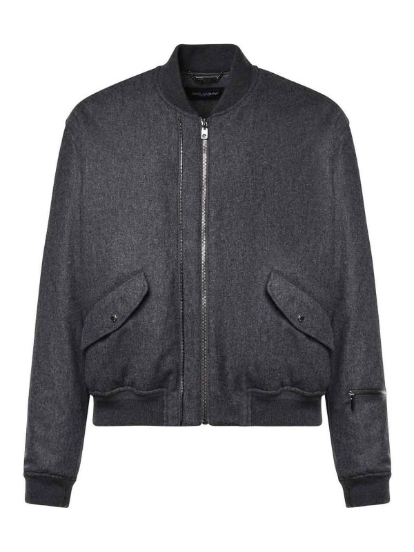 DOLCE & GABBANA: ボンバージャケット - ボンバージャケット - グレー