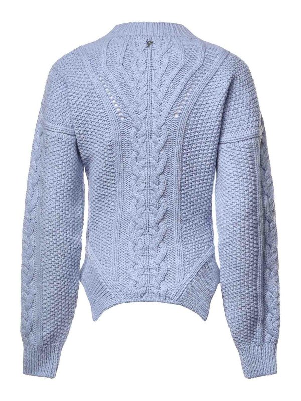 DONDUP: Strickpullover mit Rundhalsausschnitt online - Rundhalspullover - Blau