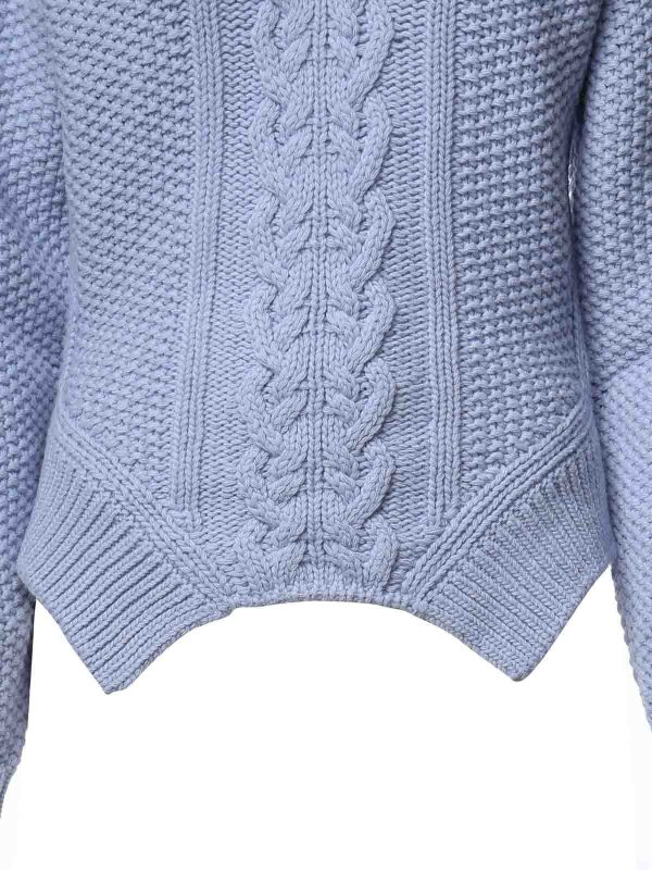 The Best Shops DONDUP: Strickpullover mit Rundhalsausschnitt - Rundhalspullover - Blau