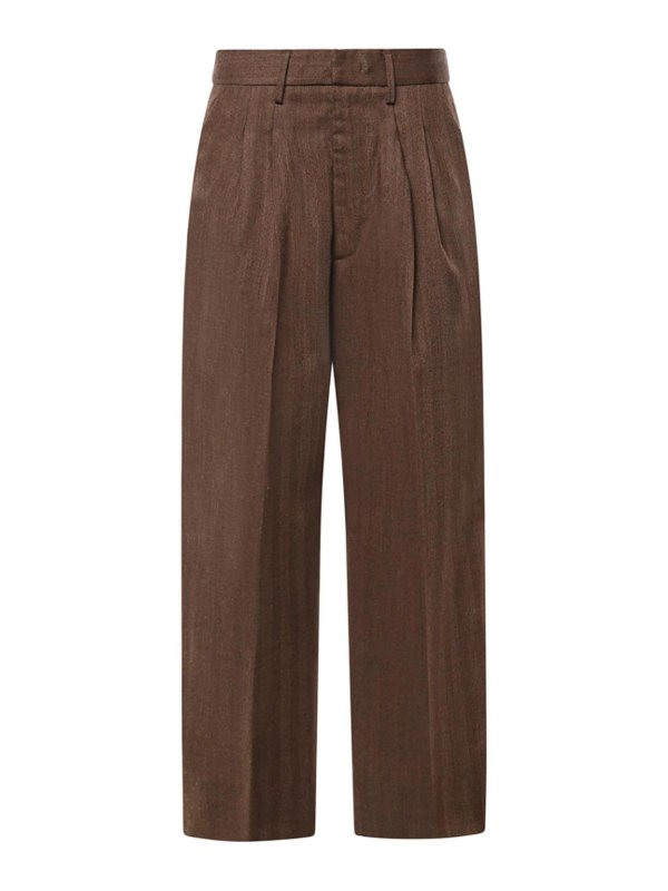 DONDUP: casual trousers - Eloise Wool Pants