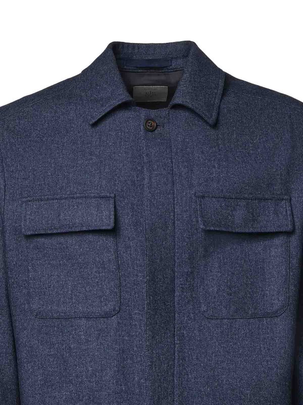 The Best Shops ELEVENTY: casual jackets - Wool Blend Overshirt