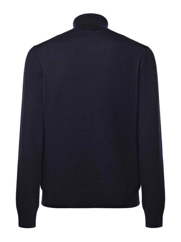 FAY: Strickpullover mit Rundhalsausschnitt online - Rundhalspullover - Blau