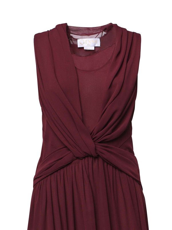 The Best Shops GENNY: Strickpullover mit Rundhalsausschnitt - Rundhalspullover - Bordeaux