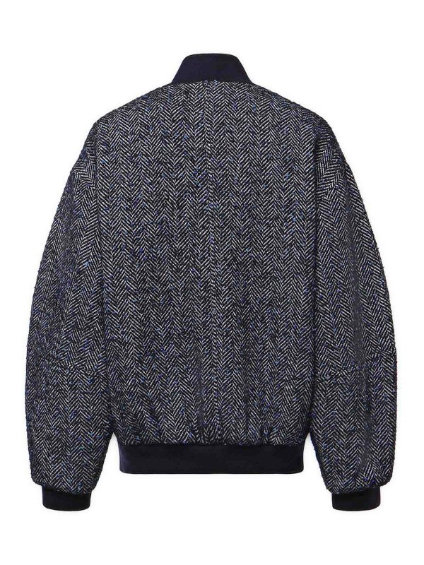 GENNY: bombers online - Herringbone Wool Bomber Jacket