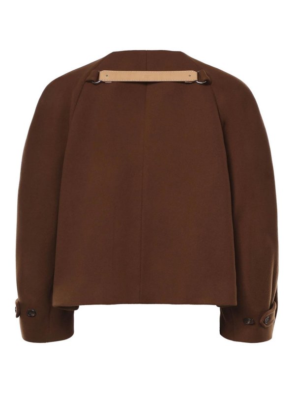 HED MAYNER: knee length coats online - Square-Cut Coat Without A Collar