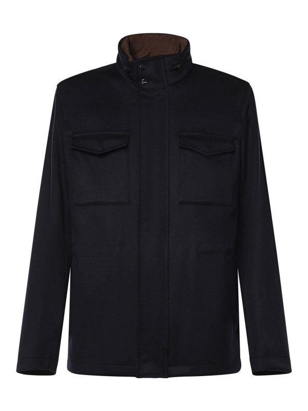 HERNO: blazers - Wool Field Jacket