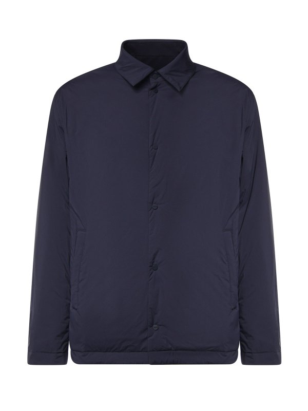 The Best Shops HERNO: shirts - Stretch Wool-Blend Overshirt