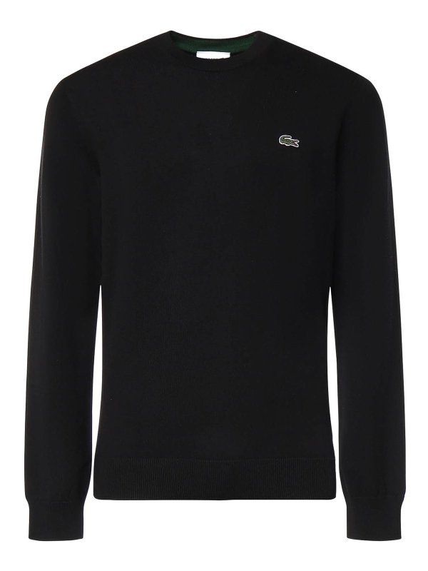 LACOSTE: クルーネック - クルーネック - 黒