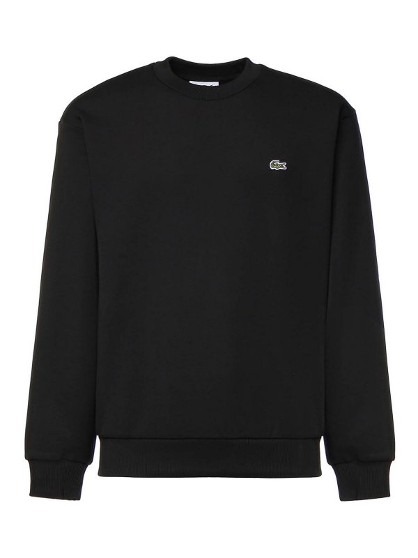 LACOSTE: スウェット＆セーター - スウェットシャツ/セーター - 黒