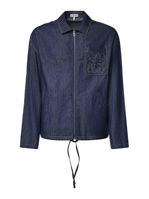 LOEWE: giacche casual - Giacca in cotone con cerniera