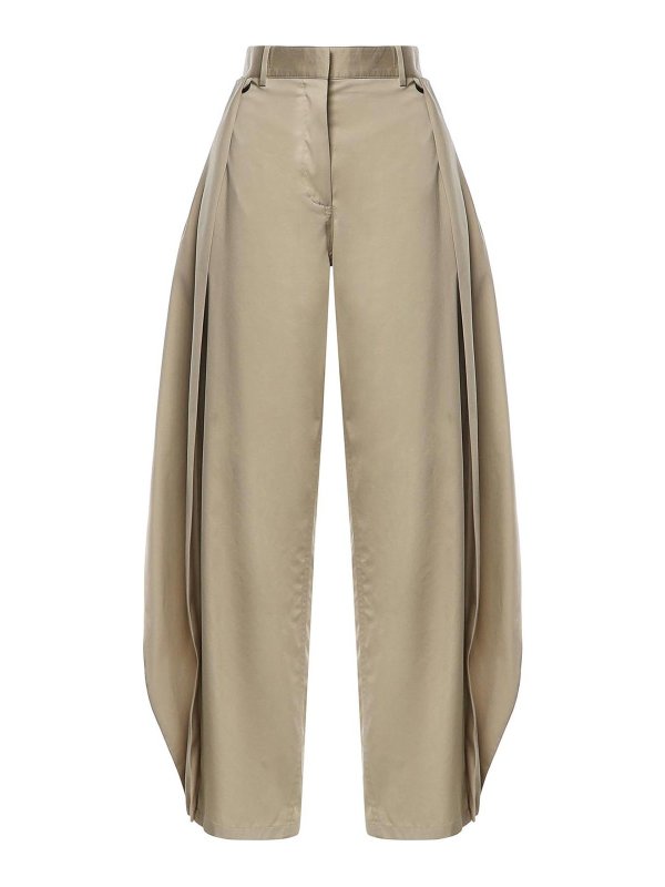 LOEWE: pantaloni casual - Pantaloni in cotone e seta