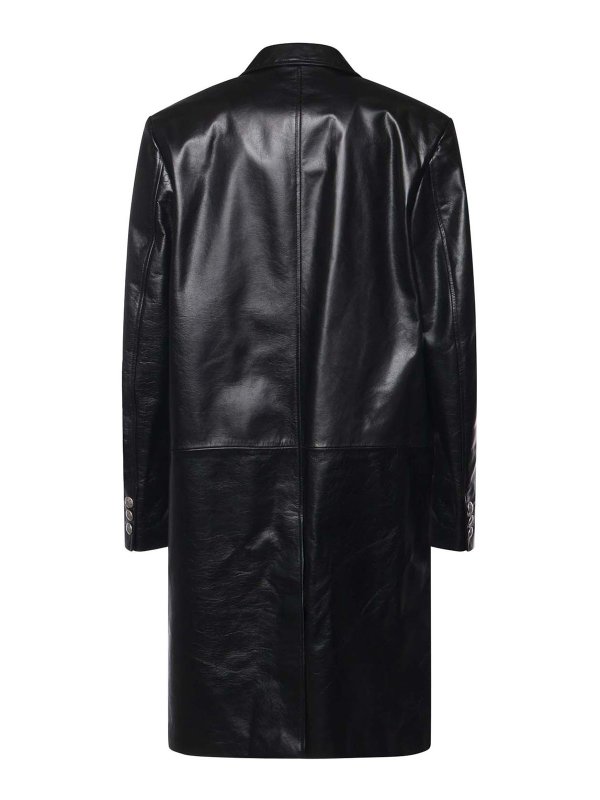Marni: レザーコート online - レザーコート - 黒