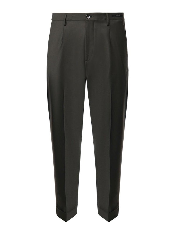MICHAEL COAL: casual trousers - Wool-Blend Work Trousers