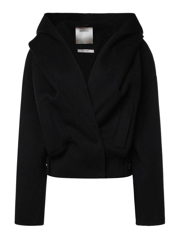 SPORTMAX: Blazer - Blazer - Negro