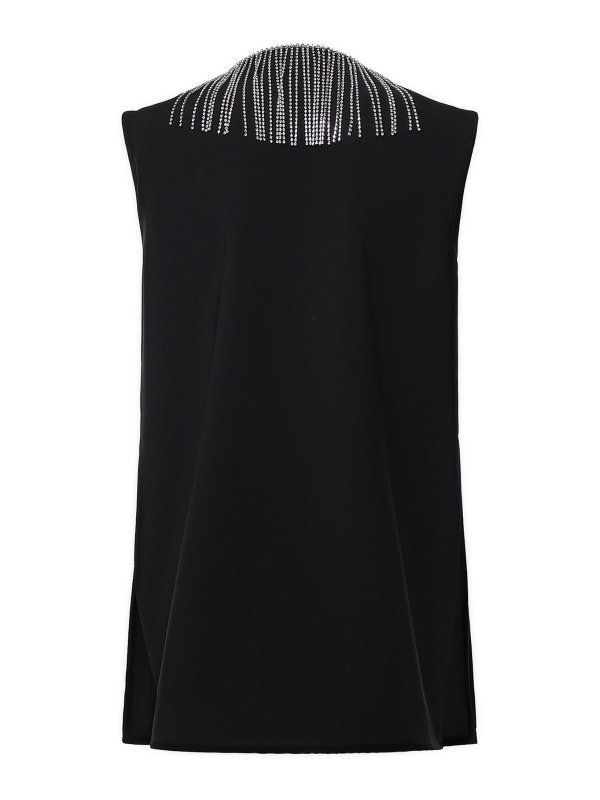 SPORTMAX: Tops y camisetas sin mangas online - Top - Negro
