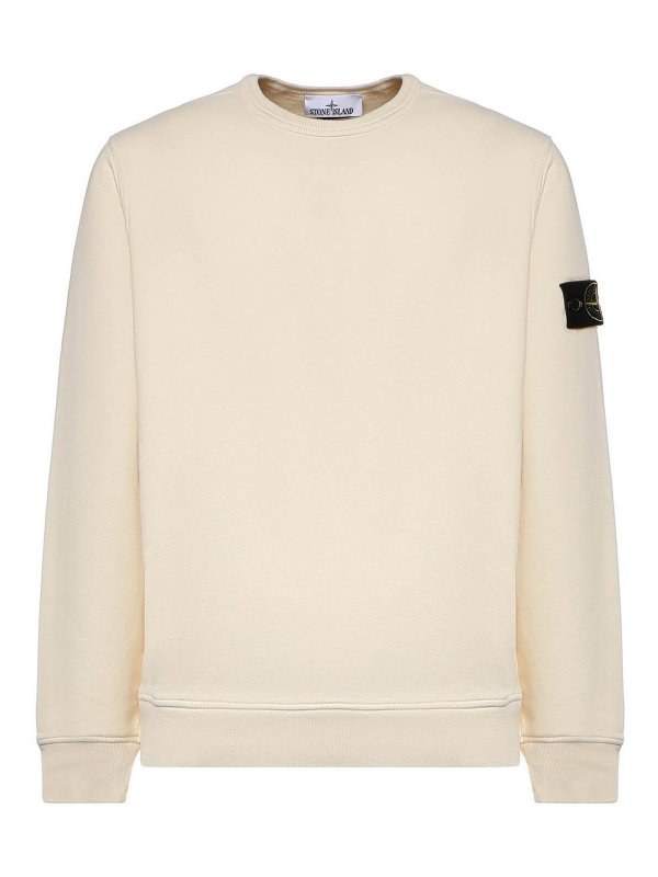 STONE ISLAND: スウェット＆セーター - スウェットシャツ/セーター - 白