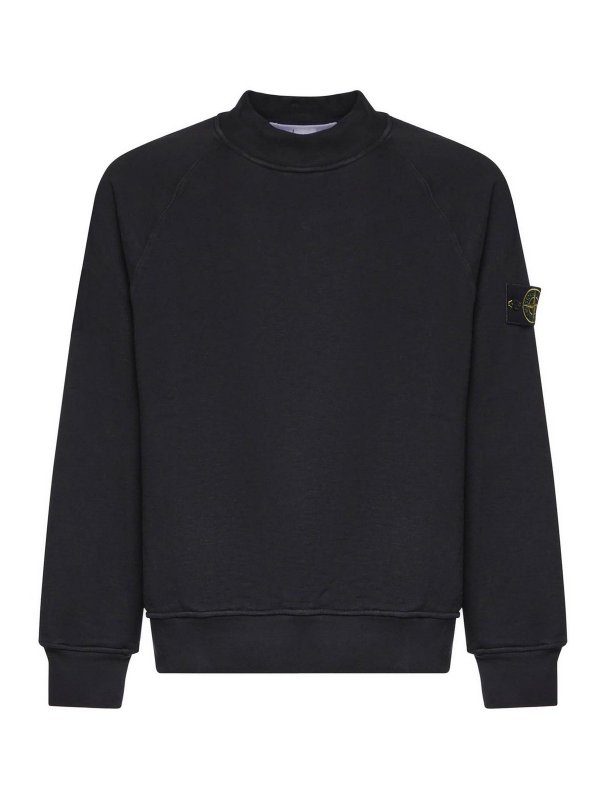 STONE ISLAND: スウェット＆セーター - スウェットシャツ/セーター - 黒