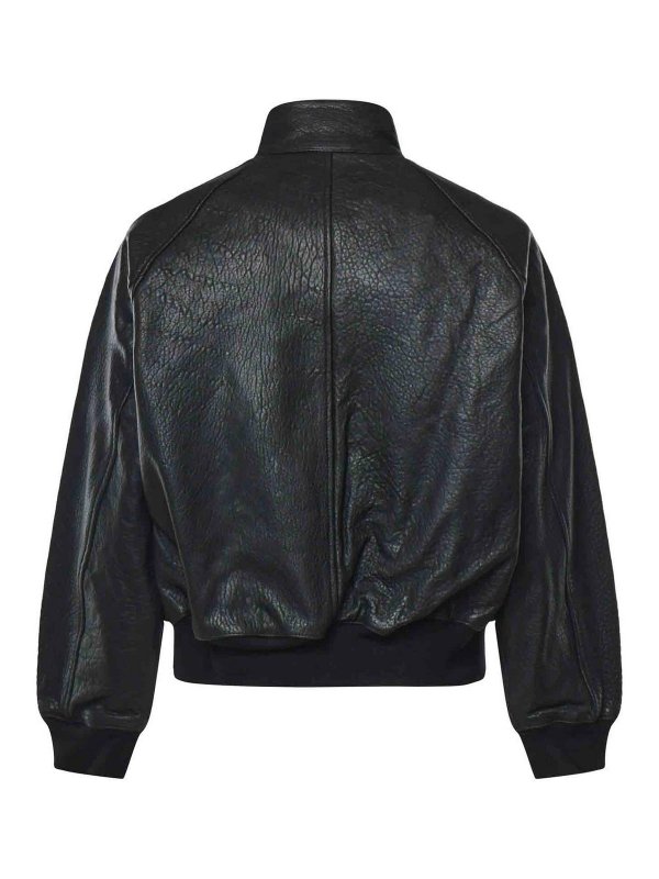 STUDIO NICHOLSON: Lederjacken online - Lederjacke - Schwarz